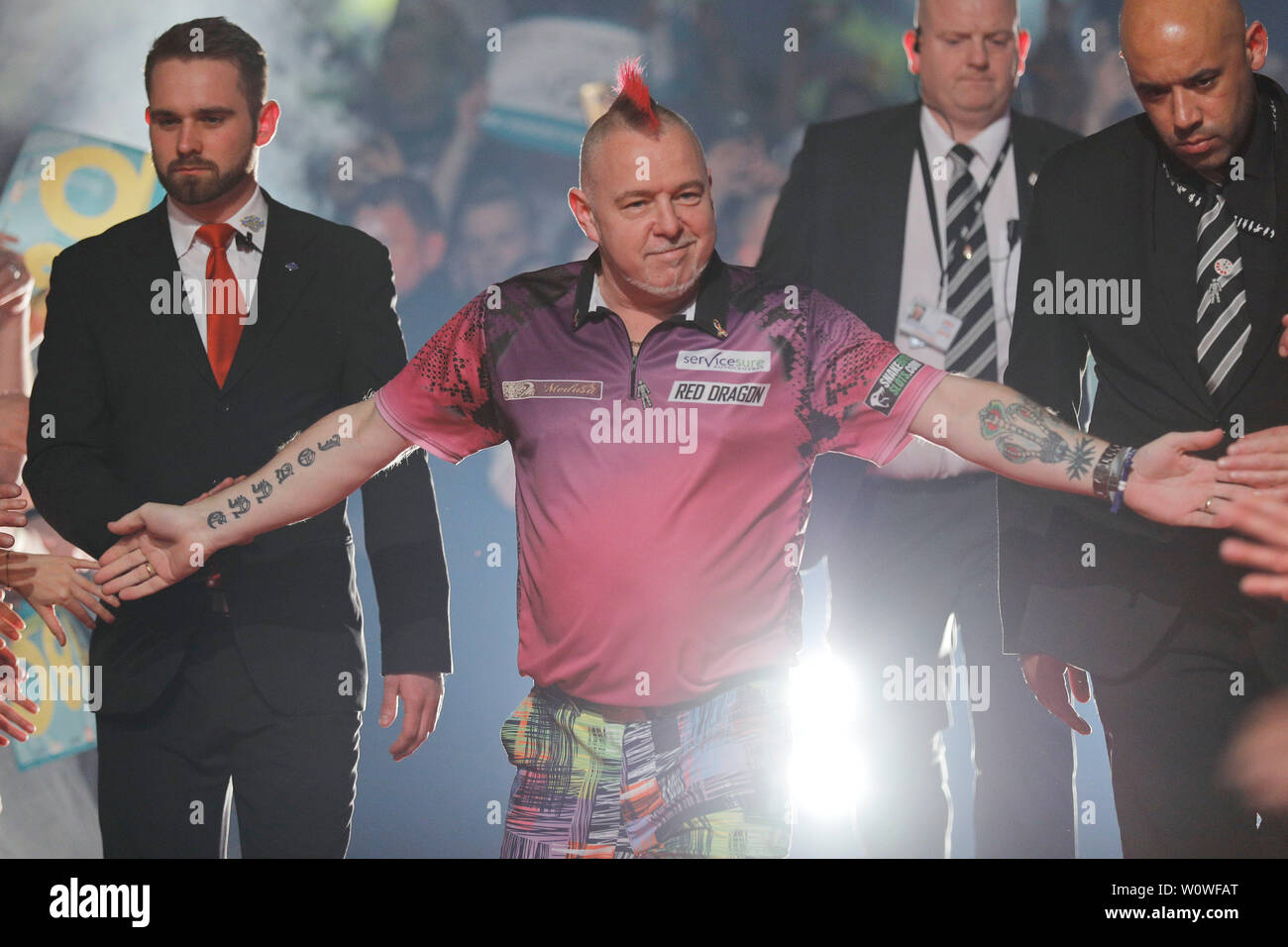 Peter Wright, European Darts Open PDC, Ostermann-Arena, Leverkusen, 23.03.2019 Stockfoto
