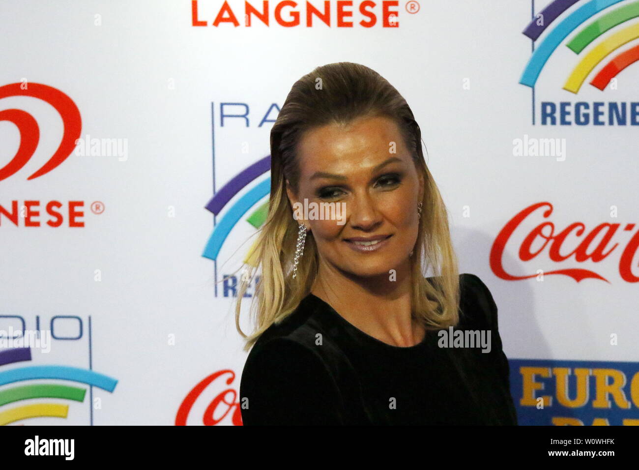 Franziska Van Ginneken (ex-schwimmerin) beim Radio Regenbogen Award Rost 2019 Stockfoto