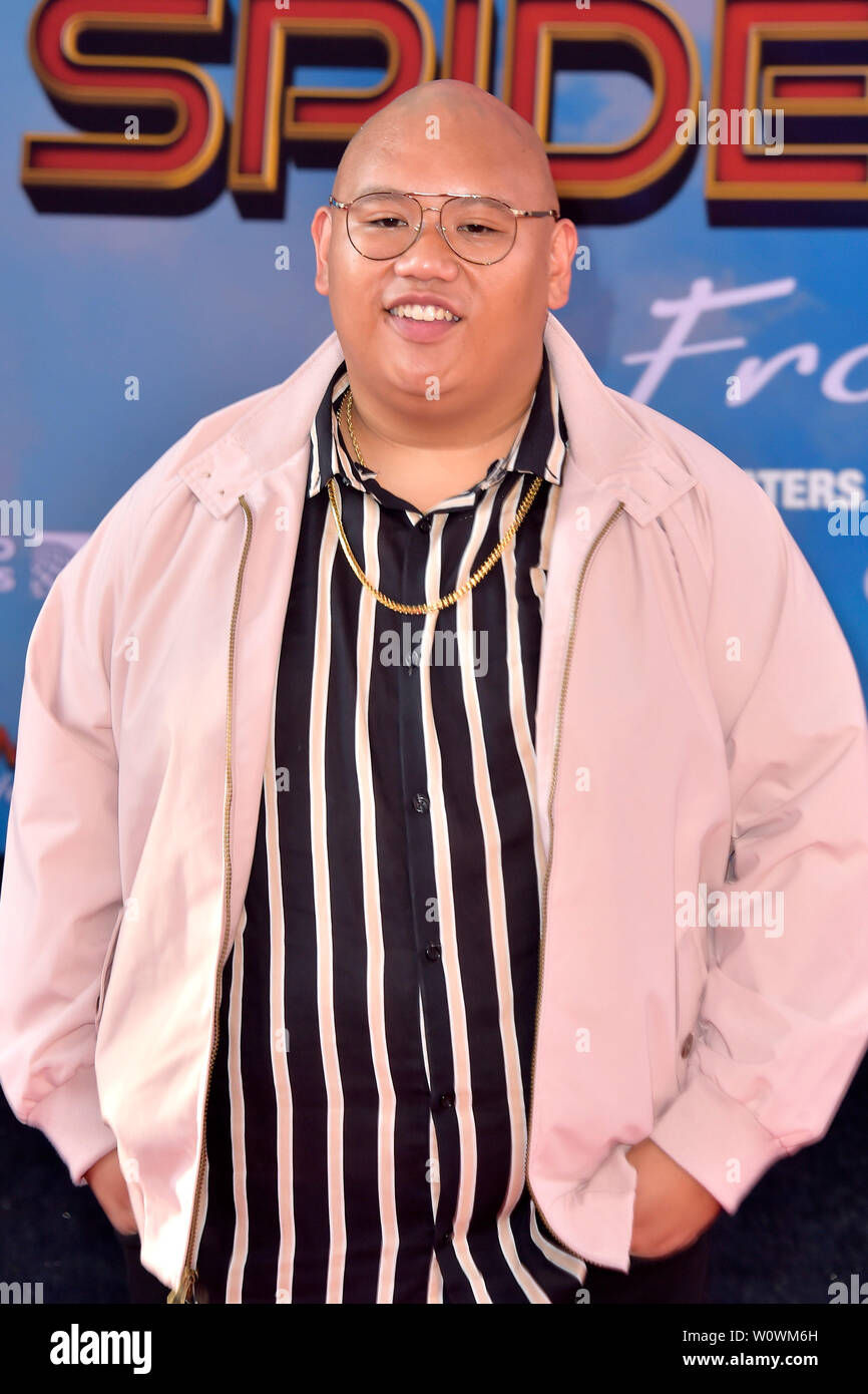 Los Angeles, USA. 26 Juni, 2019. Jakob Batalon bei der Weltpremiere des Films 'Spider-Man: Weit weg von zu Hause' an der TCL Chinese Theater. Los Angeles, 26.06.2019 | Verwendung der weltweiten Kredit: dpa/Alamy leben Nachrichten Stockfoto