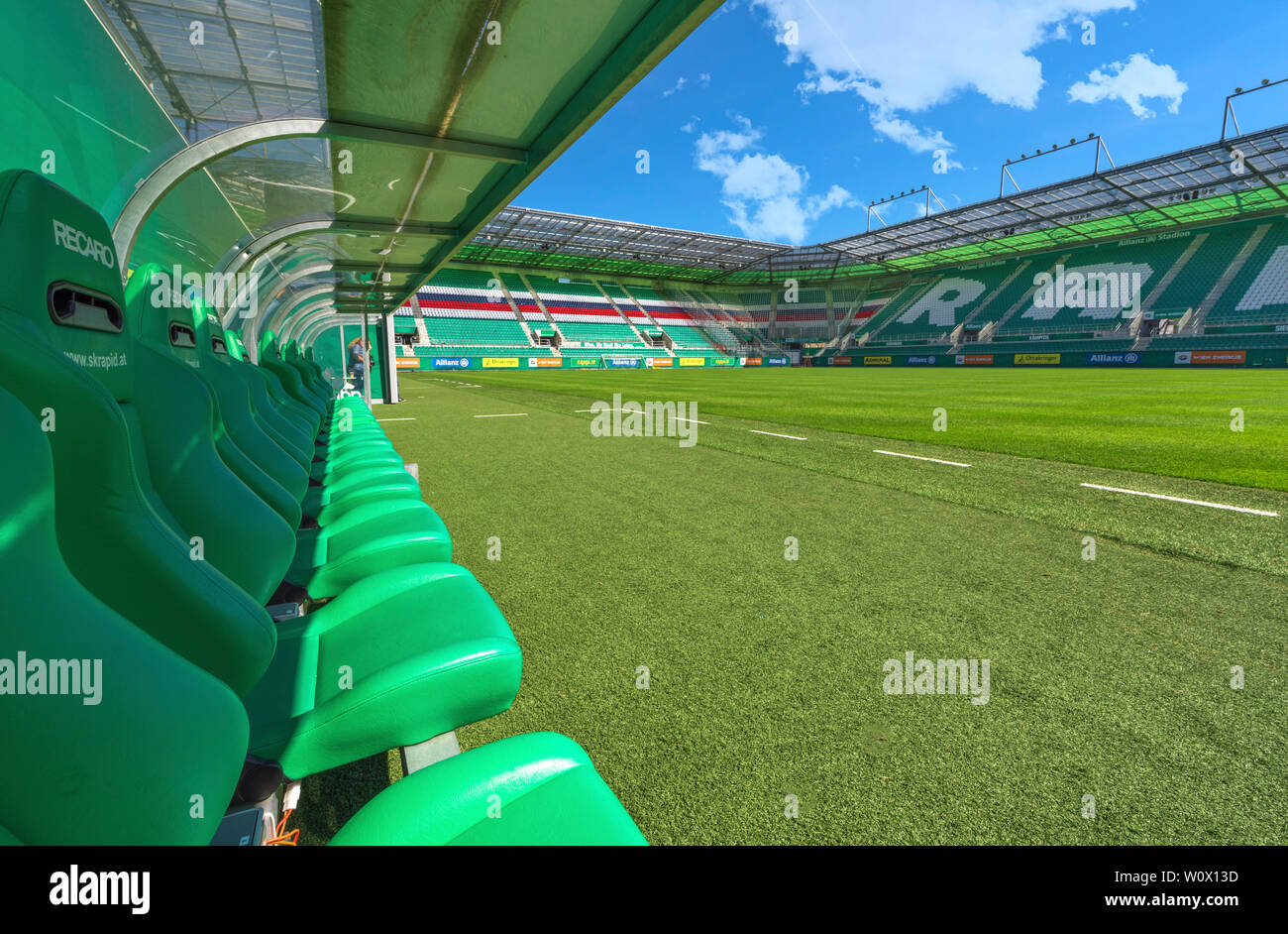 Besuchen Allianz Stadion. Wien, Österreich Stockfoto