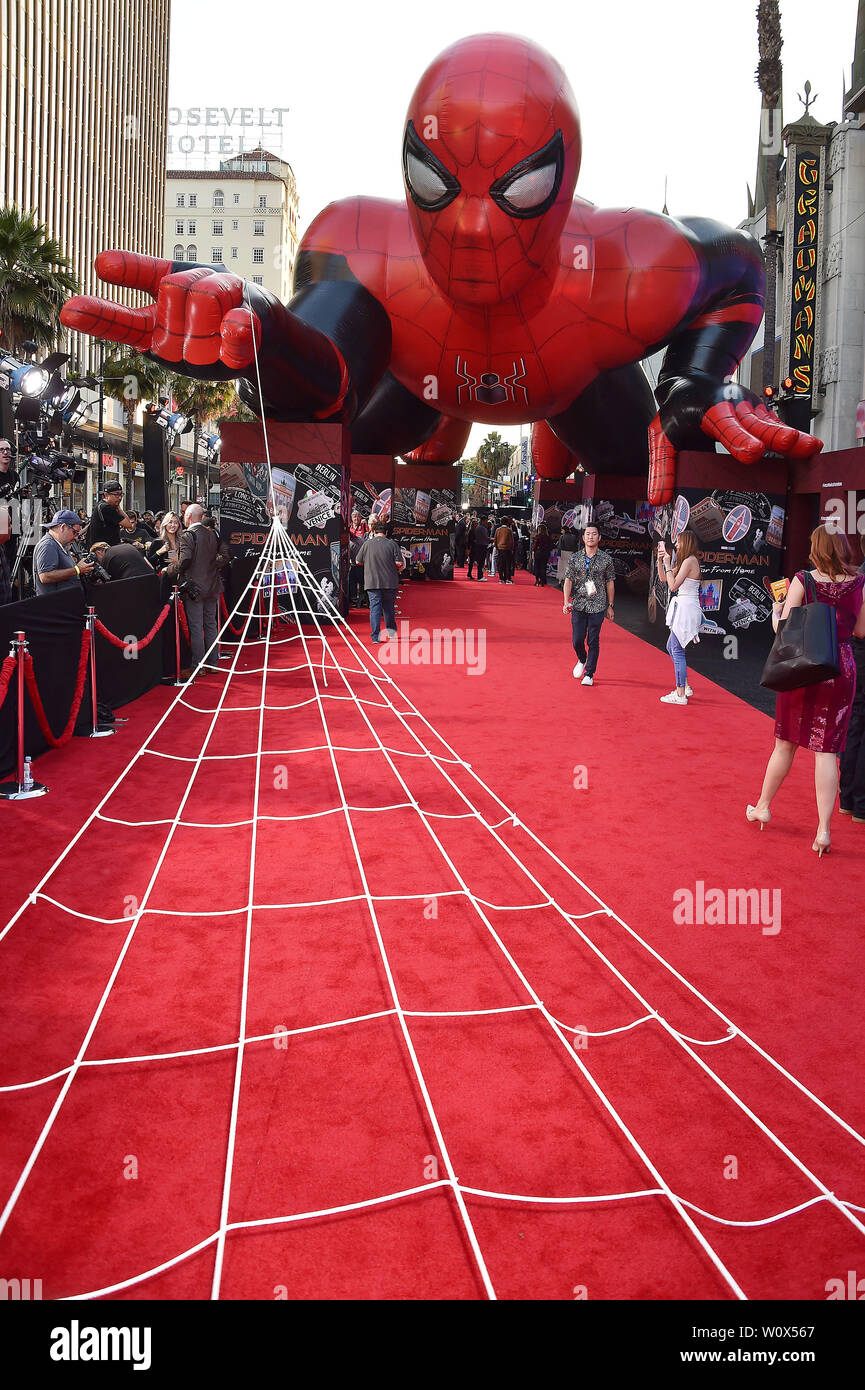 HOLLYWOOD, CA - 26. Juni: Atmosphäre bei der Premiere von Sony Pictures' 'Spider-Man weit weg von zu Hause' an TCL Chinese Theatre am 26. Juni 2019 in Hollywood, Kalifornien. Stockfoto