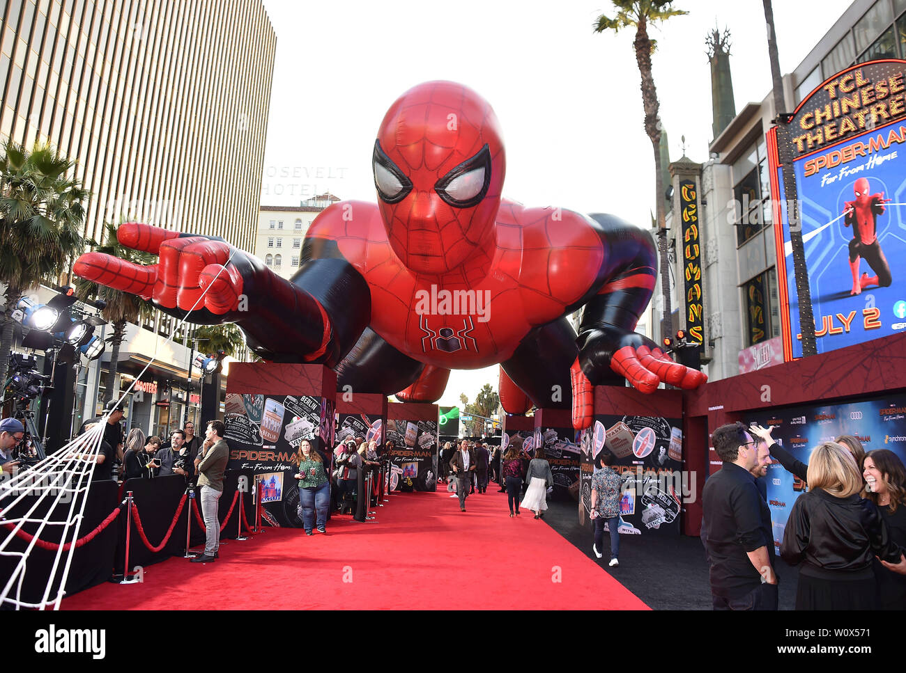 HOLLYWOOD, CA - 26. Juni: Atmosphäre bei der Premiere von Sony Pictures' 'Spider-Man weit weg von zu Hause' an TCL Chinese Theatre am 26. Juni 2019 in Hollywood, Kalifornien. Stockfoto