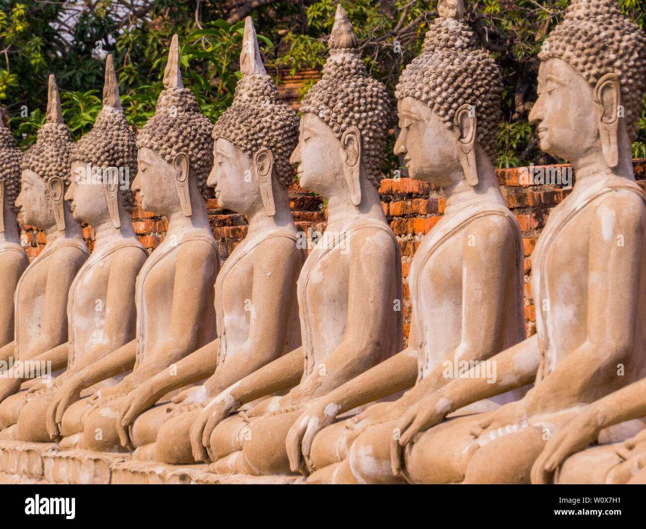 Wat Yai Chai Mongkons, Ayutthaya, Thailand Stockfoto