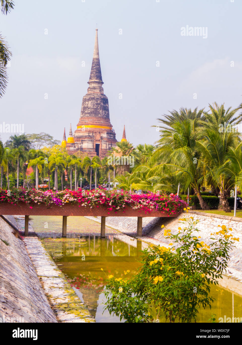 Wat Yai Chai Mongkons, Ayutthaya, Thailand Stockfoto