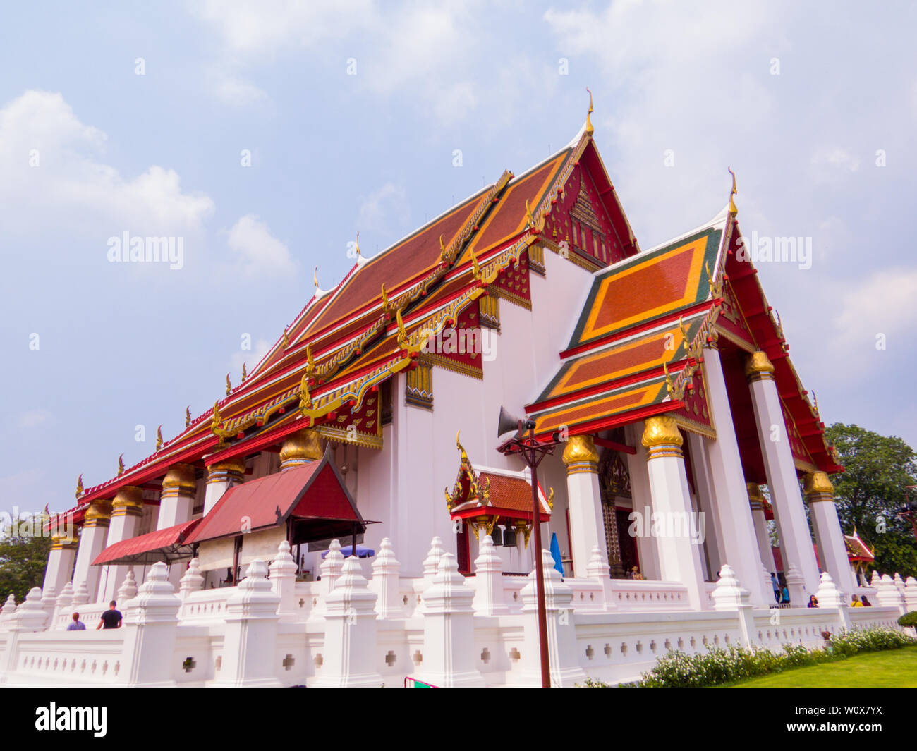 Wat Na Phra Meru, Ayutthaya, Thailand Stockfoto