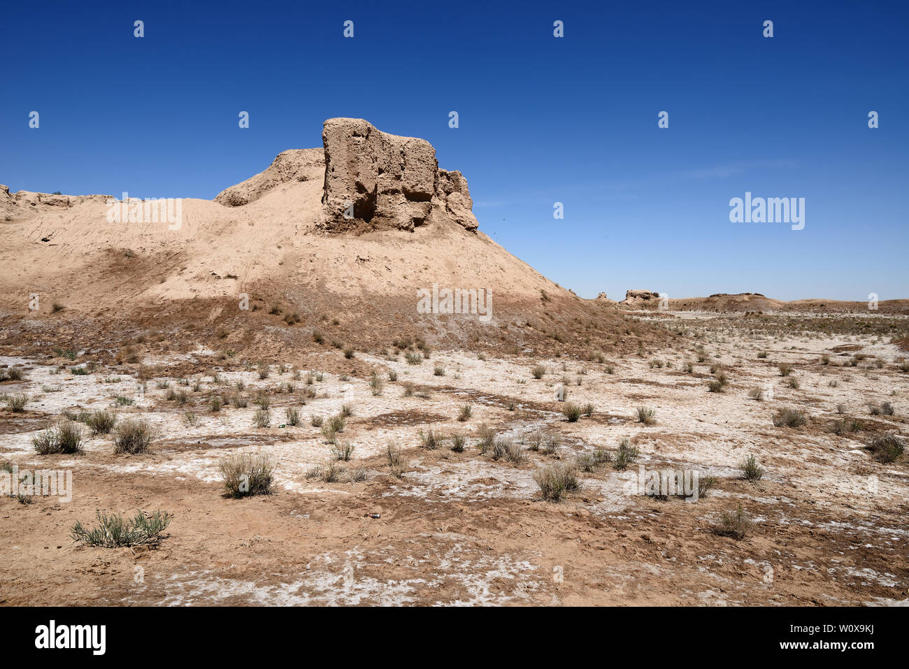 Usbekistan, die Ruinen Schlösser alte Choresm - Toprak - Kala Stockfoto