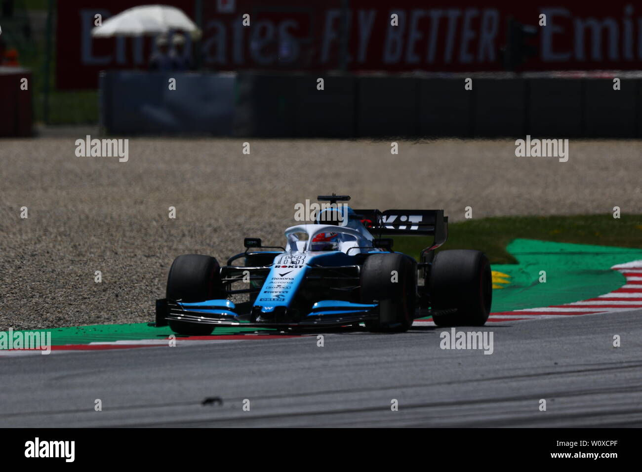 #63 George Russell Williams Racing Mercedes. Grand Prix von Österreich 2019 Spielberg. Stockfoto