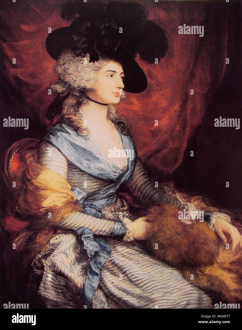 Thomas Gainsborough - Frau Sarah Siddons Schauspielerin 1785 Stockfoto