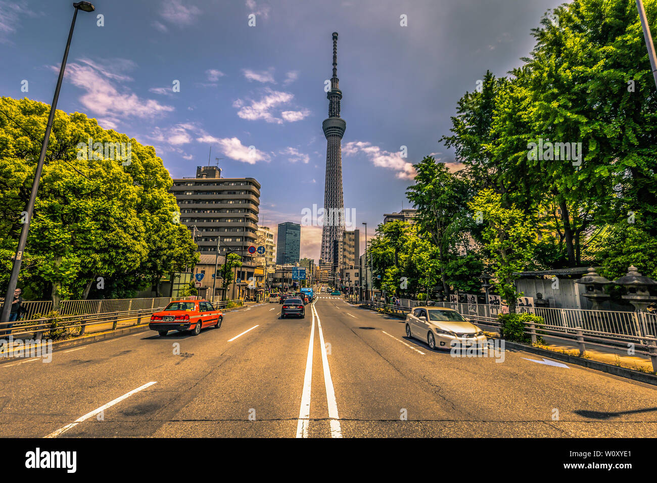 Tokio - 19. Mai 2019: Tokyo Tower Skytree in Asakusa, Tokyo, Japan Stockfoto