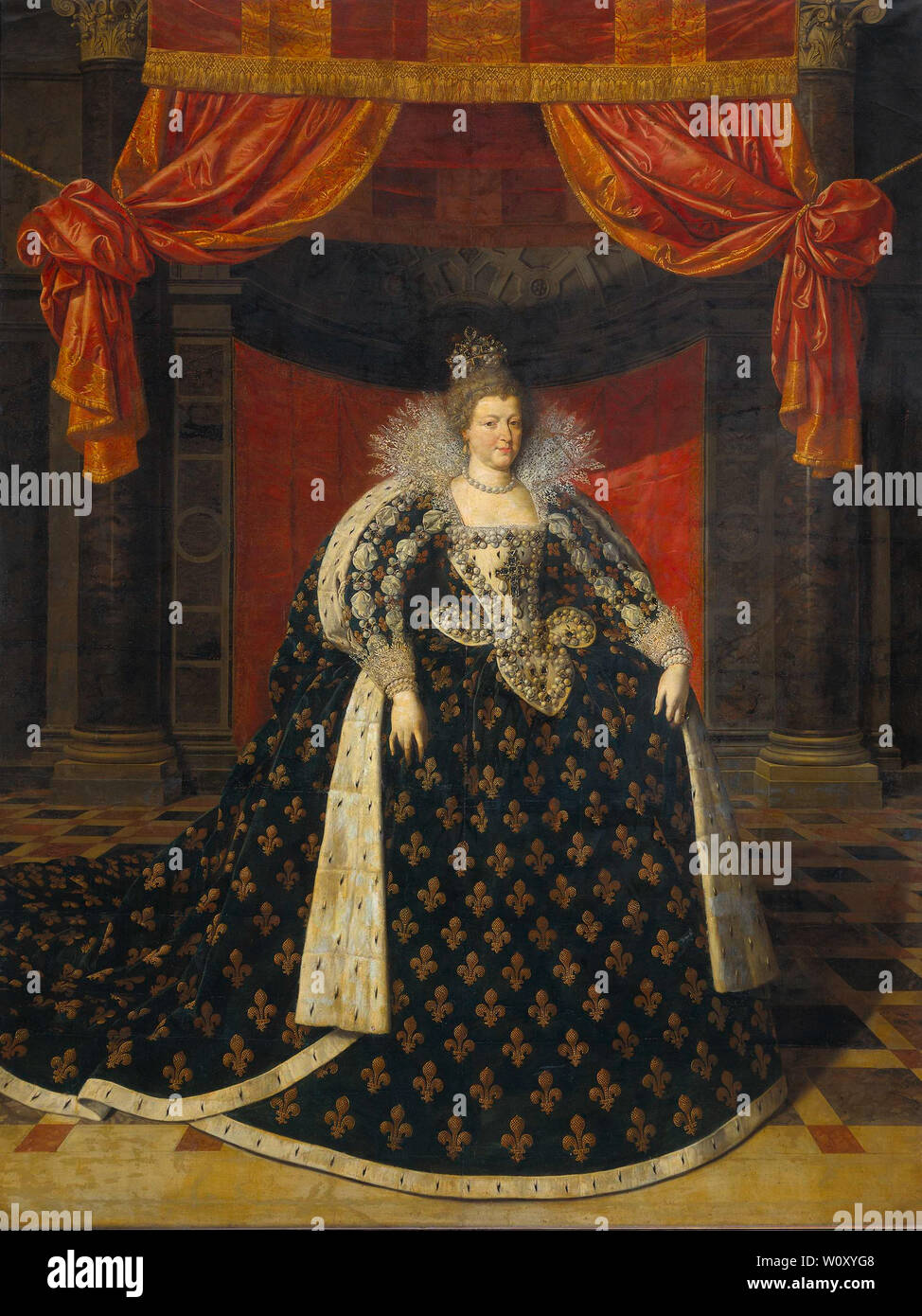 Marie de Medici, Gefährtin von Heinrich IV., König von Frankreich. Pourbus Frans (II) Stockfoto