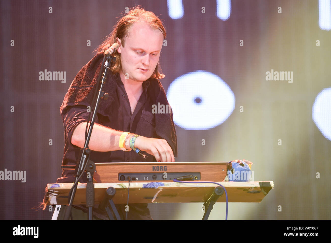 Glastonbury, Pilton, Somerset, UK. 28. Juni 2019. Alle weiblichen band Ziege Mädchen auf der John Peel Stage in Glastonbury Festival am 28. Juni 2019 durchzuführen. Bild von Tabatha Feuerwehrmann/weiblichen Perspektive Credit: Weibliche Perspektive/Alamy leben Nachrichten Stockfoto