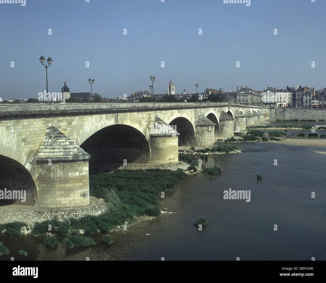 VISTA DEL RIO LOIRE. Lage: an der Außenseite. Frankreich. Stockfoto