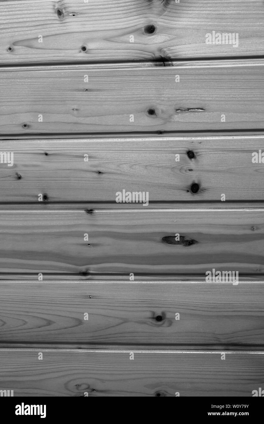 Hellgrau Holzregale Hintergrund Stockfoto