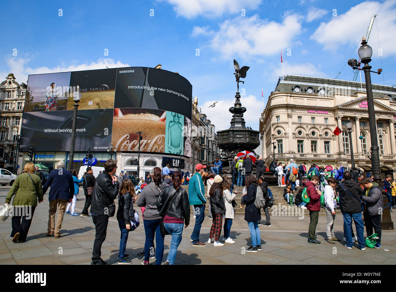 Piccadilly Circus in London, Vereinigtes Königreich Stockfoto