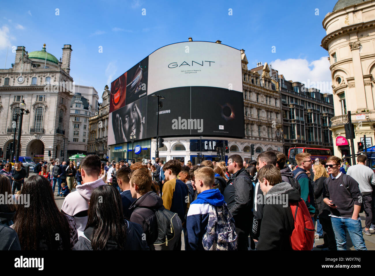 Piccadilly Circus in London, Vereinigtes Königreich Stockfoto
