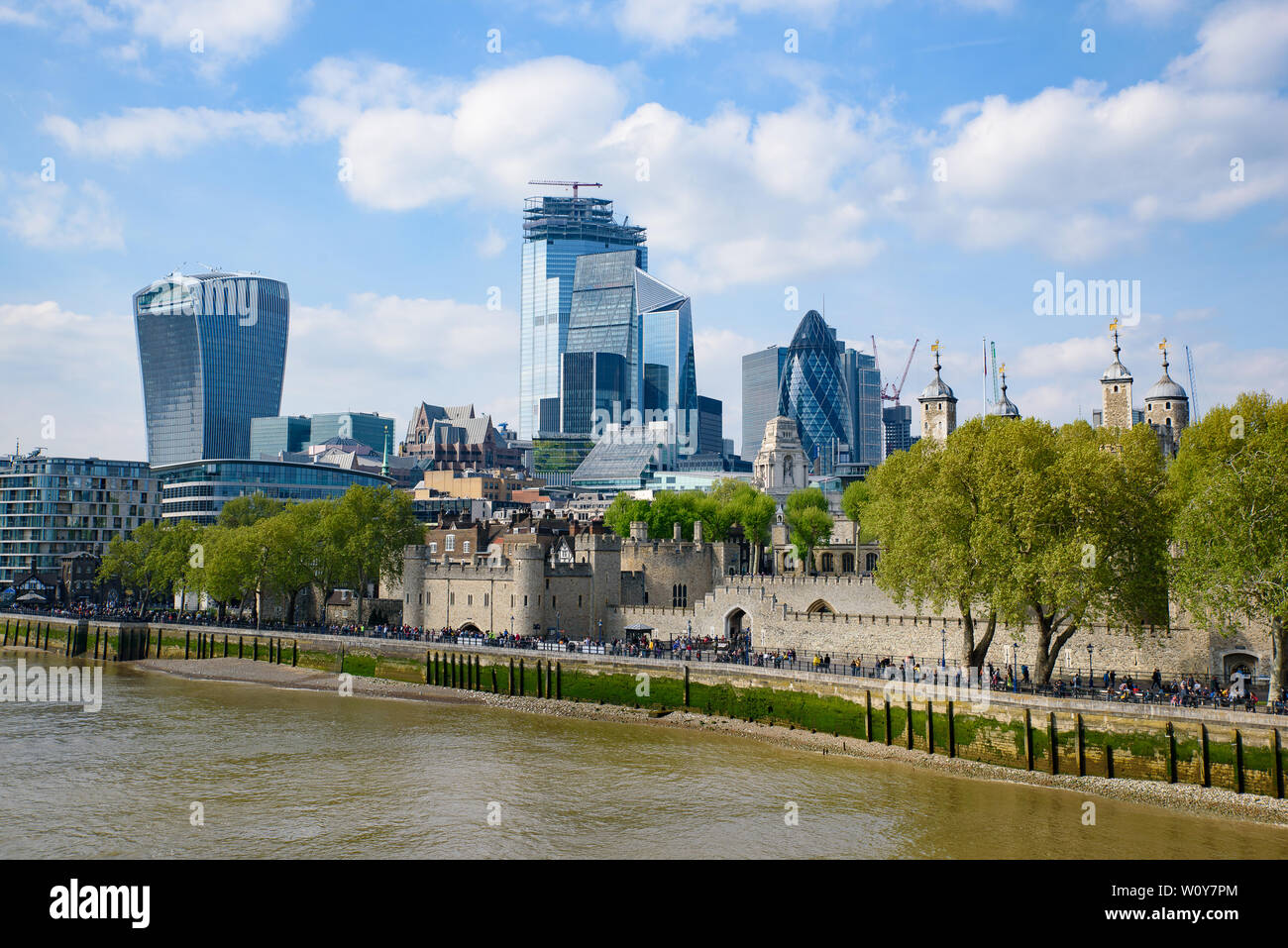 Skyline der Stadt London CBD in Vereinigtes Königreich Stockfoto