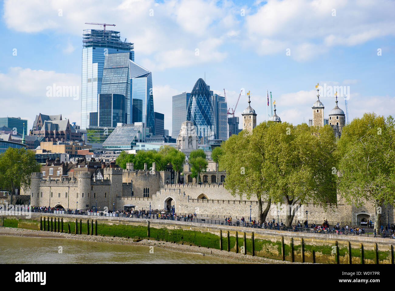 Skyline der Stadt London CBD in Vereinigtes Königreich Stockfoto