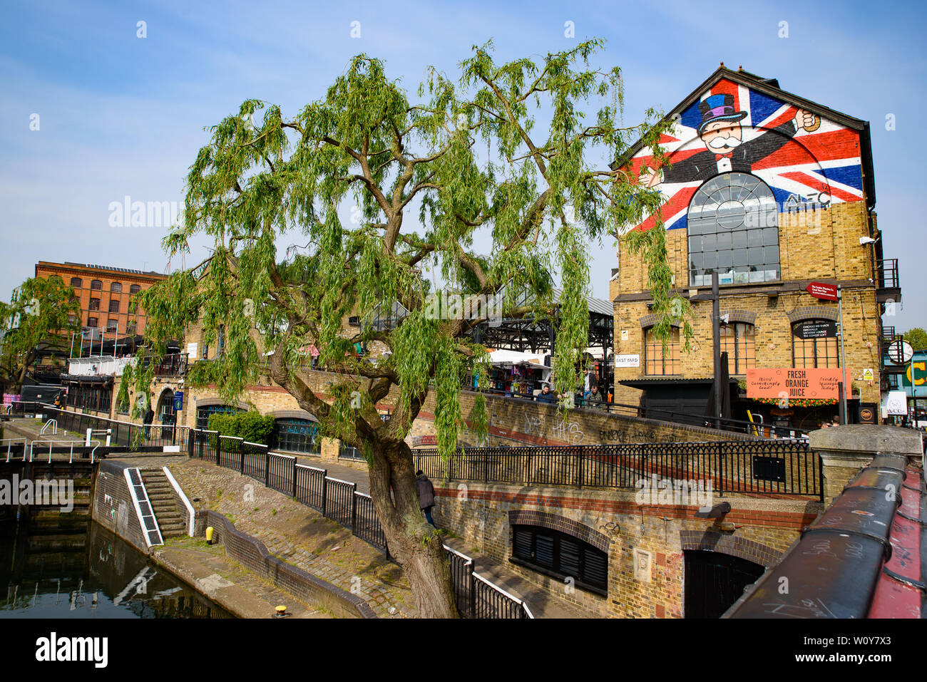 Camden Market in Camden Town, London, Vereinigtes Königreich Stockfoto