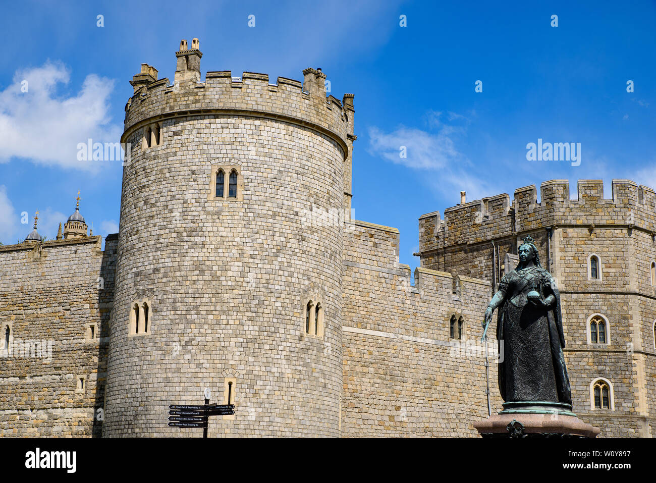 Schloss Windsor in Windsor, Großbritannien Stockfoto