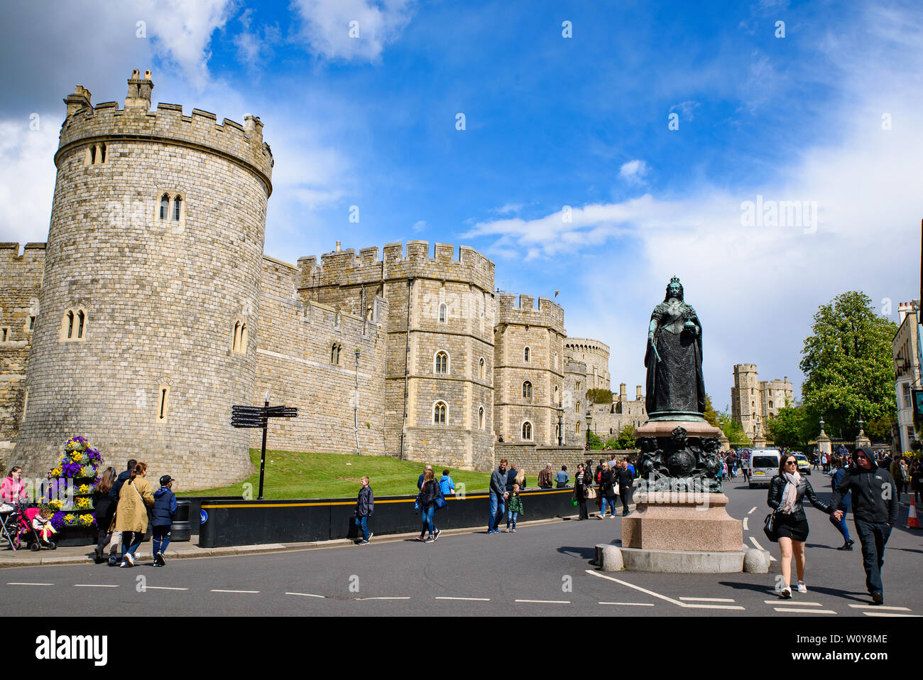 Schloss Windsor in Windsor, Großbritannien Stockfoto