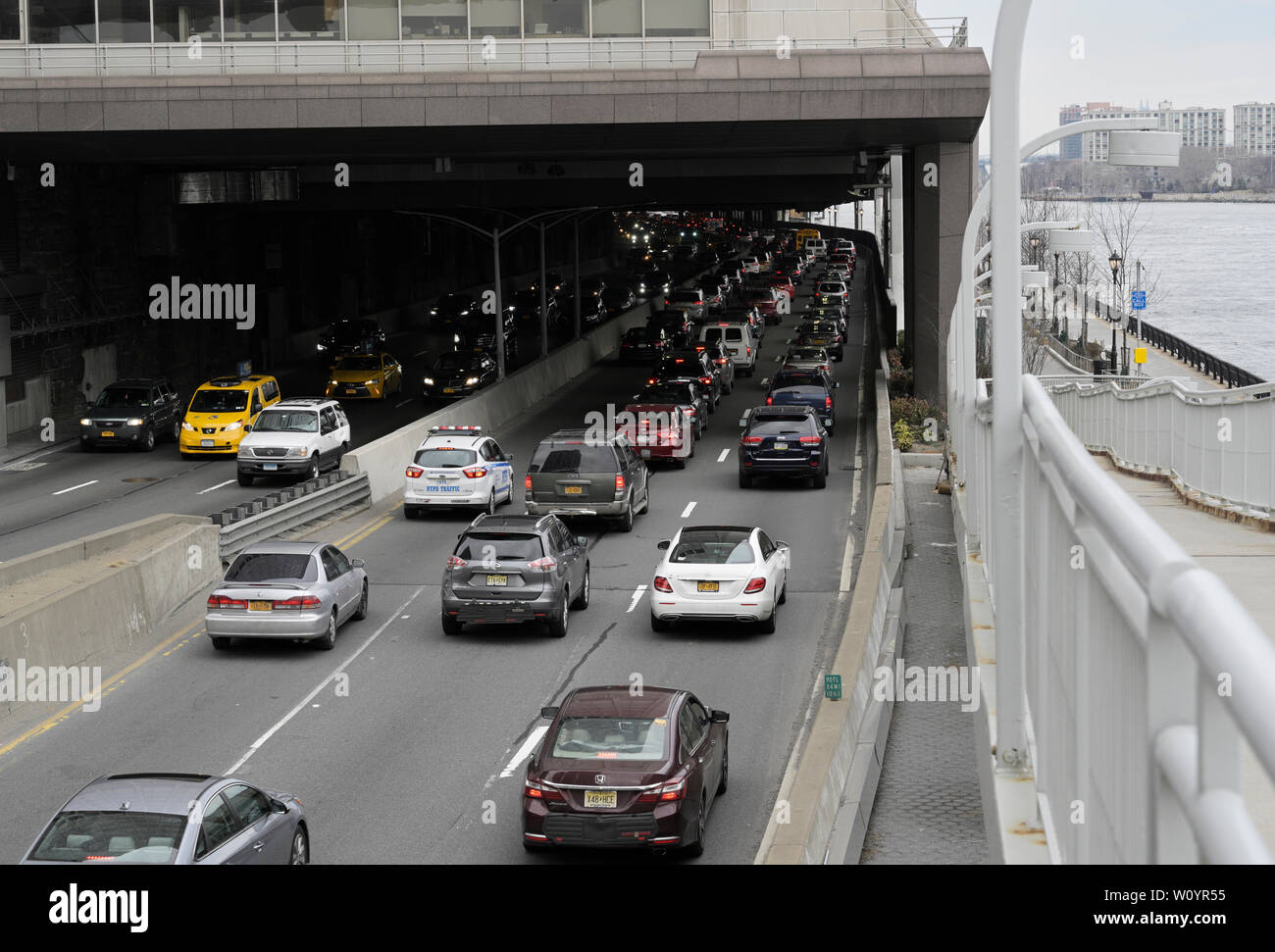 FDR Drive traffic New York Stockfoto