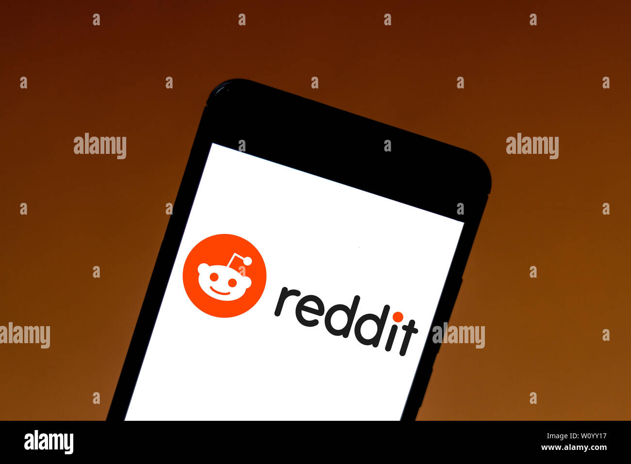 Brasilien. 1. Juni 2019. In diesem Foto, Illustration die Reddit Logo wird auf dem Smartphone angezeigt. Credit: Rafael Henrique/SOPA Images/ZUMA Draht/Alamy leben Nachrichten Stockfoto