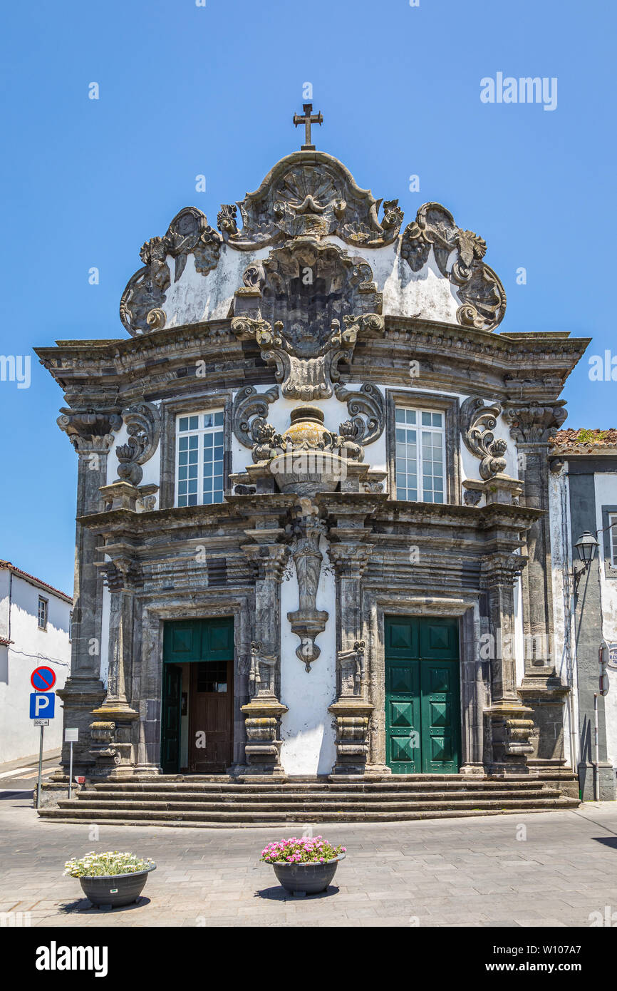 Kirche von Espírito Santo in Ribeira Grande, Sao Miguel, Azoren Archipel, Portugal Stockfoto