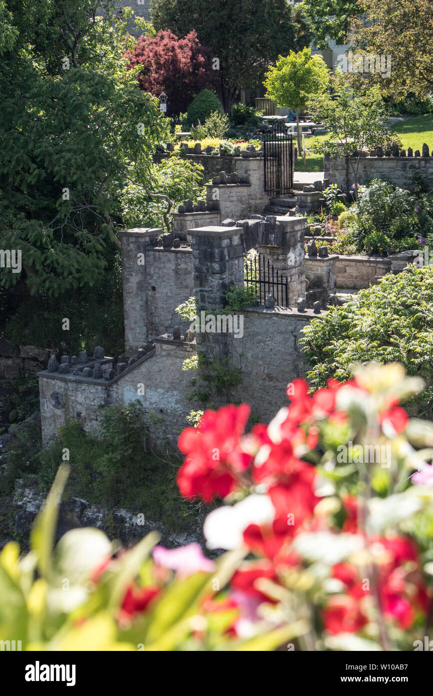 Schottische Konstruktionen im Fergus, Ontario. Stockfoto