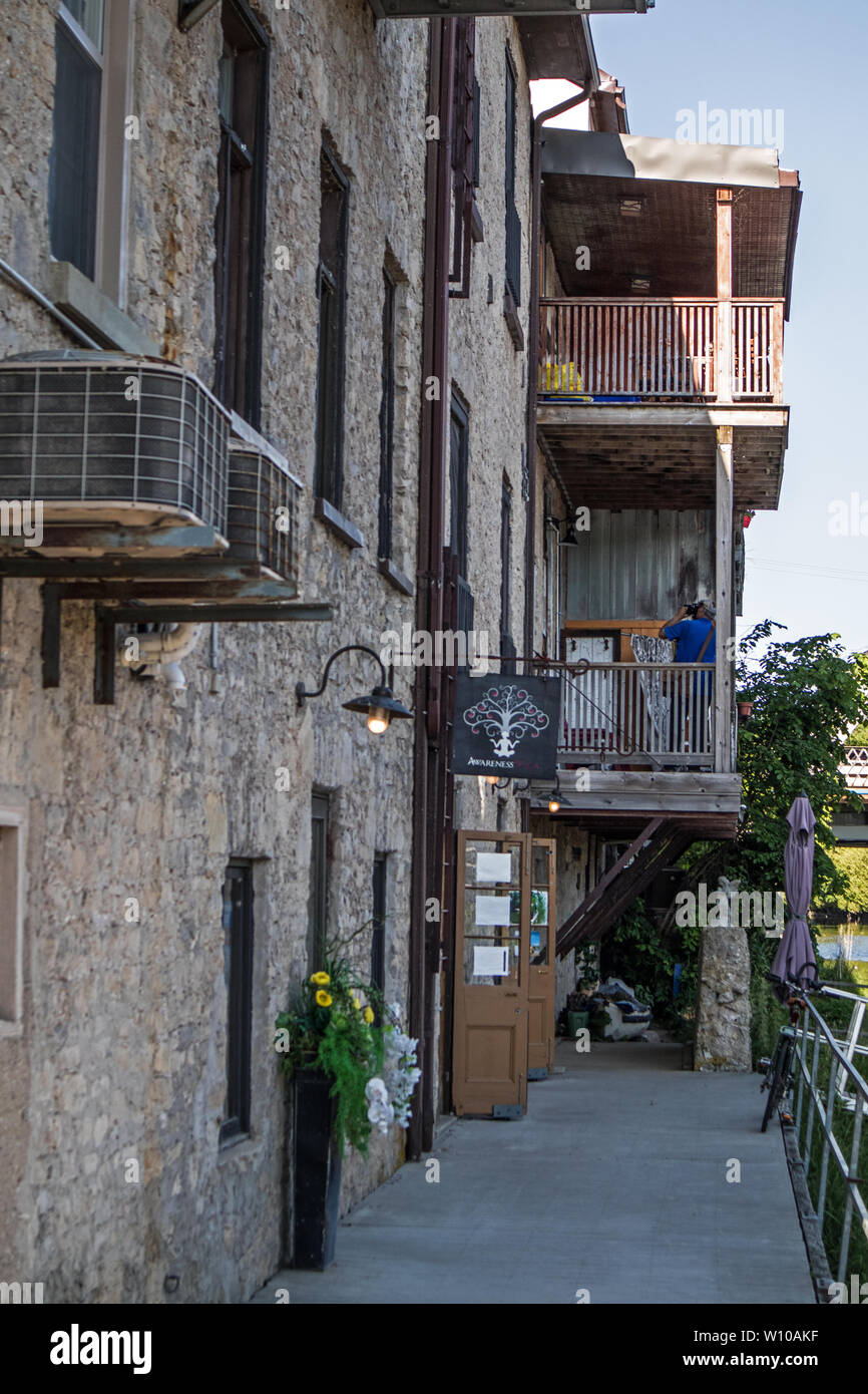 Historische Gebäude im Fergus. Stockfoto
