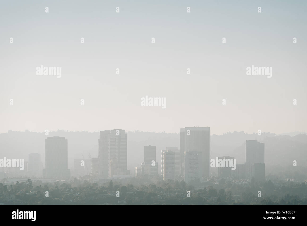 Blick vom Aussichtspunkt Baldwin Hills, Los Angeles, Kalifornien Stockfoto