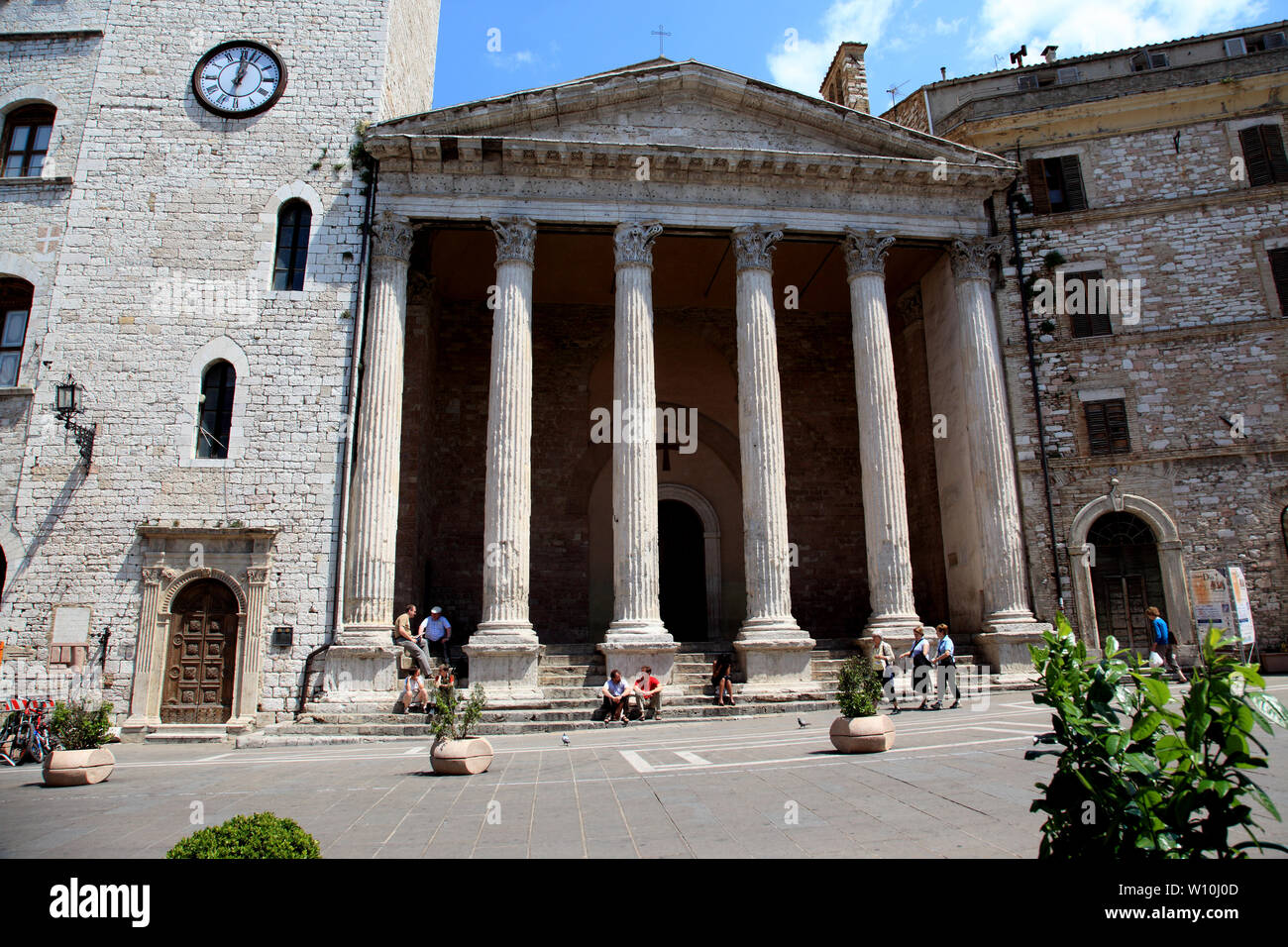 Chiesa di Santa Maria sopra Minerva in Assisi, Italien Stockfoto
