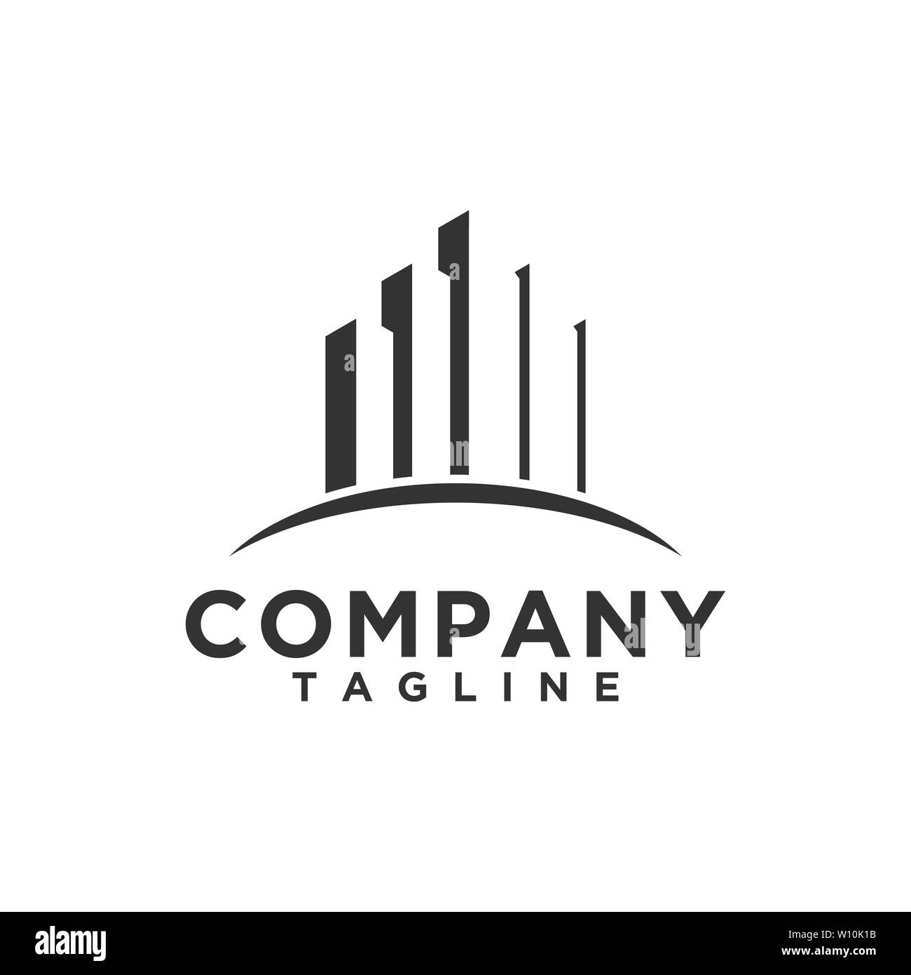 Luxus Immobilien Logo Design Vector oder Gebäude, hotel, home Symbol für geschäftliche Anforderungen Stockfoto