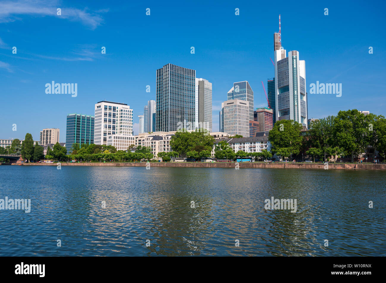 Waterfront Frankfurt am Main Stockfoto