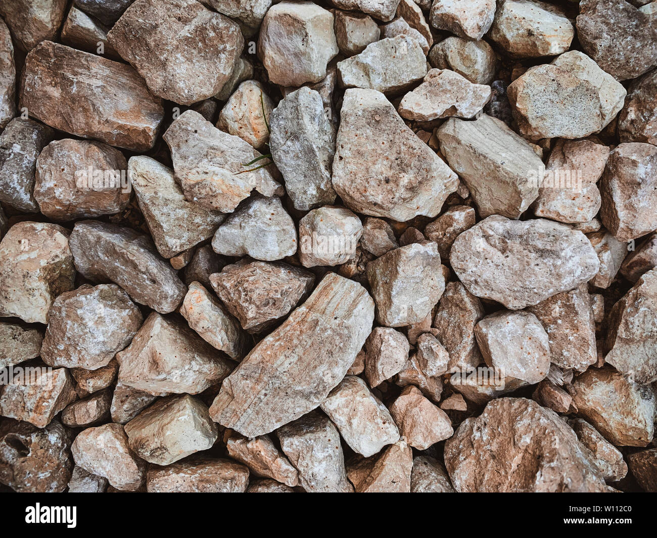 Viele Steine Kies design Hintergrund Stockfoto