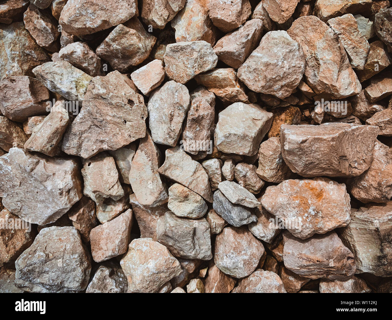 Viele Steine Kies design Hintergrund Stockfoto