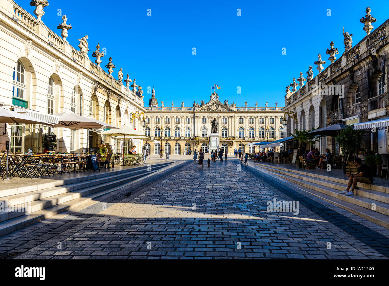 Place Stanislas Platz, Hotel de Ville in Nancy, Lothringen, Frankreich. UNESCO Stockfoto