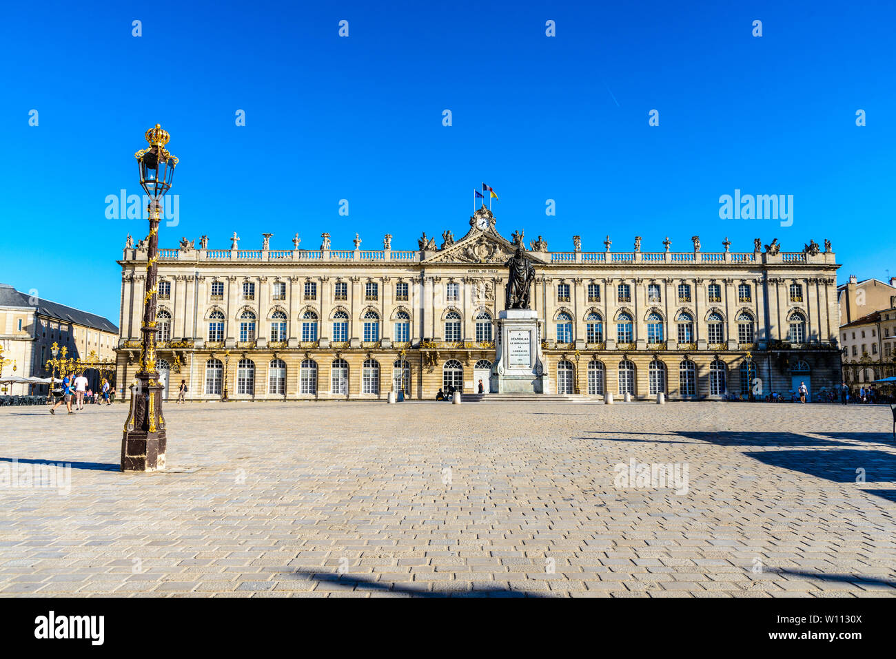 Place Stanislas Platz, Hotel de Ville in Nancy, Lothringen, Frankreich. UNESCO Stockfoto