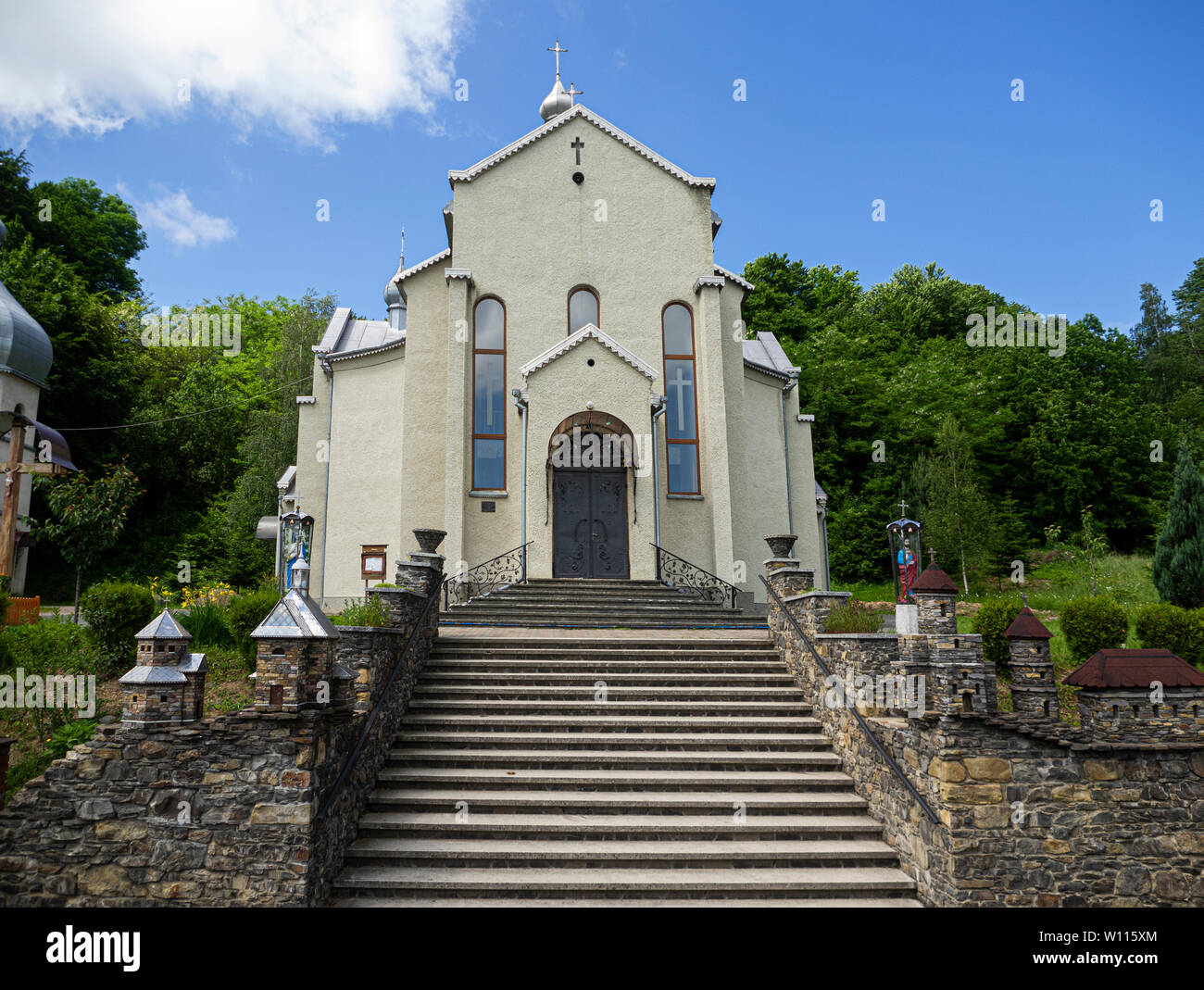 Orthodoxe Kirche im Dorf Hoshiv, Lviv Region der Ukraine Stockfoto