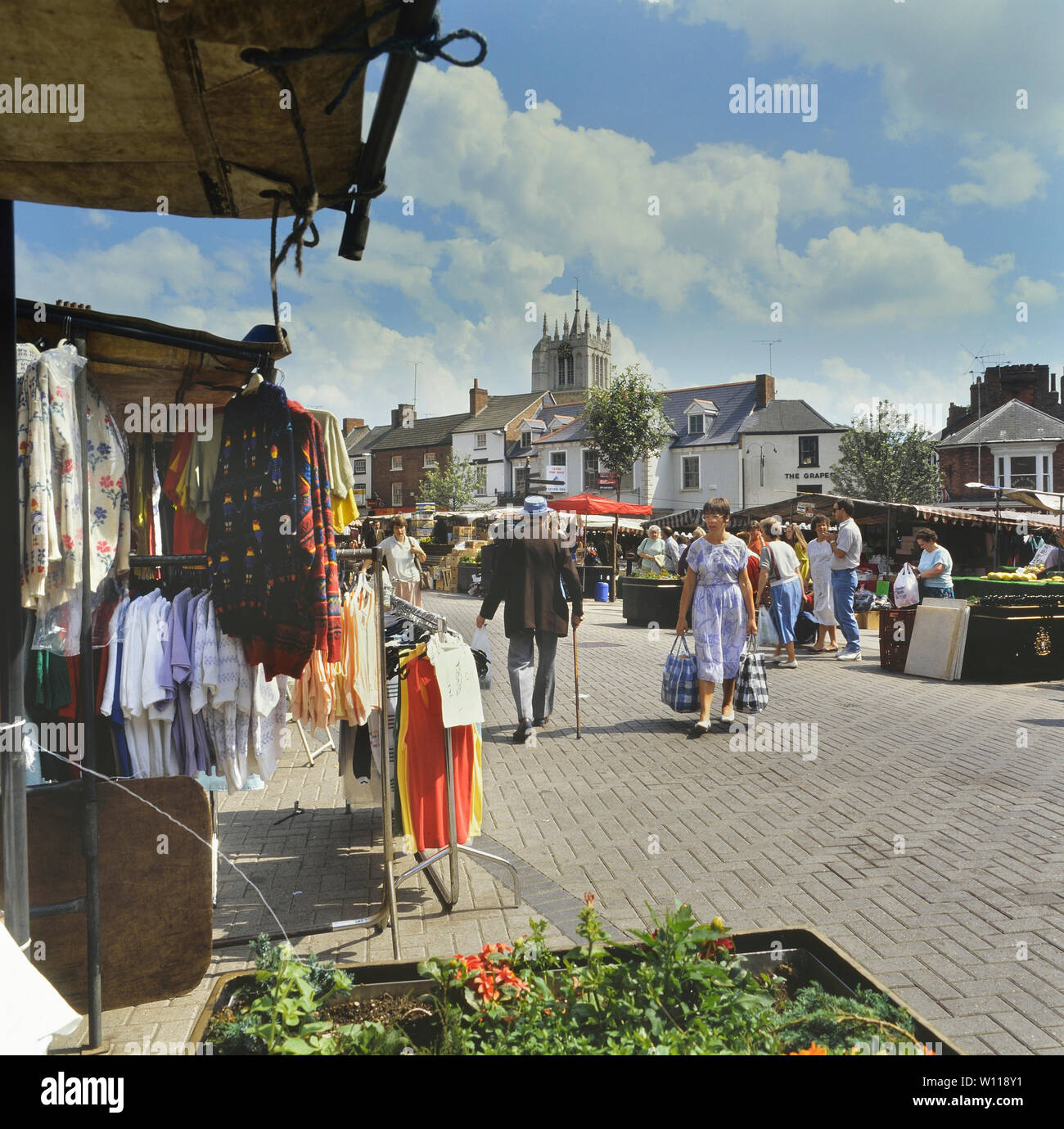Marktplatz, Melton Mowbray, Leicestershire, England, Großbritannien Stockfoto