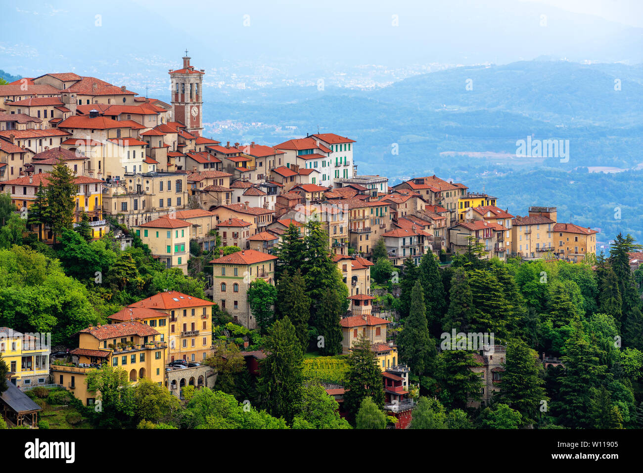 Sacro Monte di Varese, Lombardei, Italien, ist ein berühmter crhistian Sanctuary und ist als UNESCO Weltkulturerbe gelistet Stockfoto