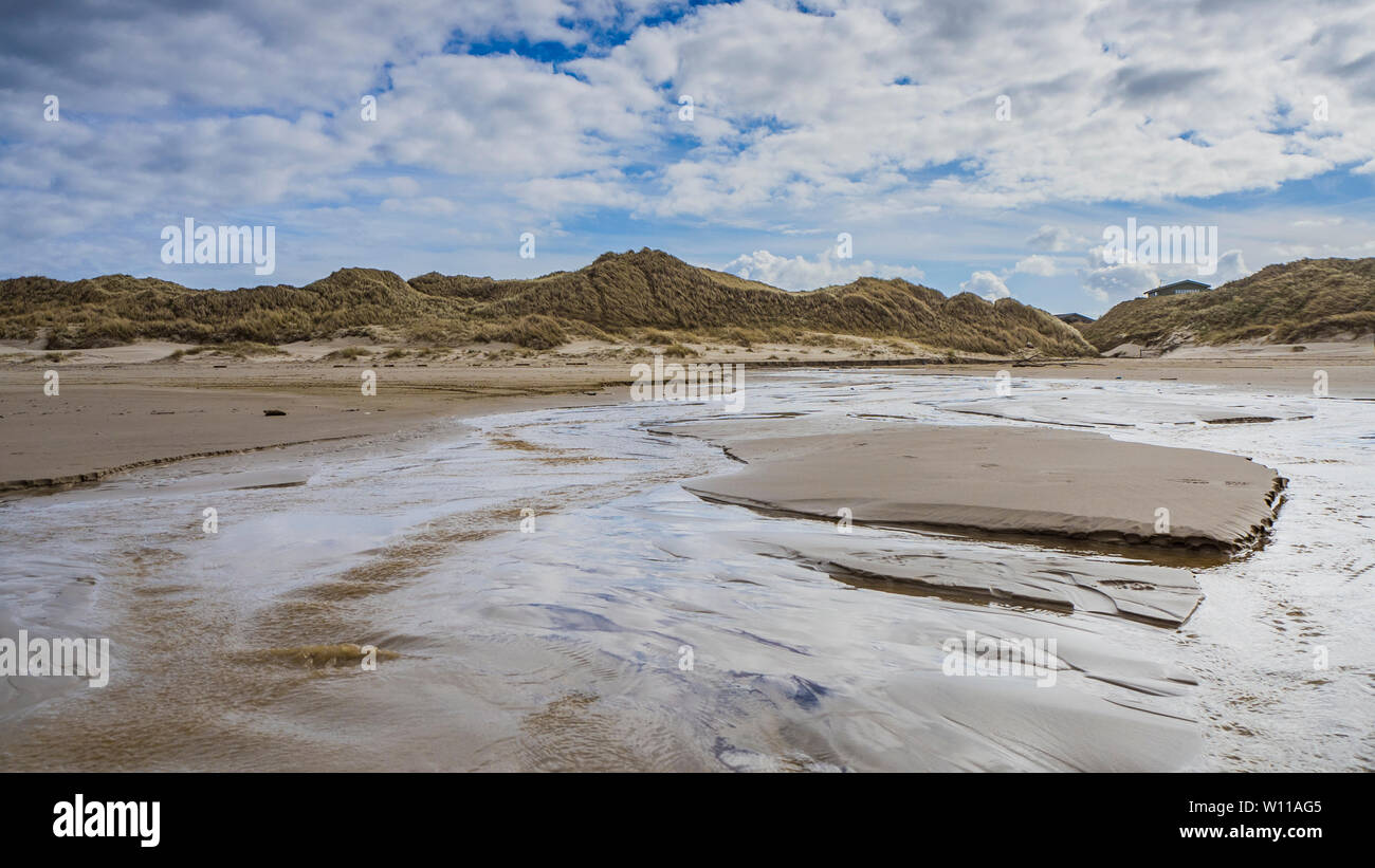 Es ist ein kleine Bucht am Strand in Løkken, Norden Dänemark Stockfoto