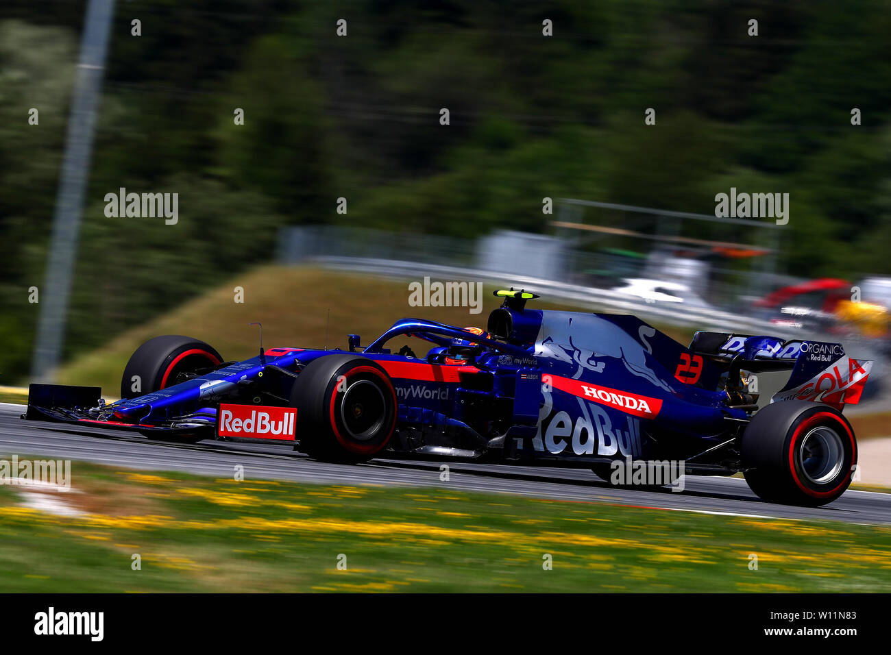 #23 Alexander Albon Toro Rosso Honda. Grand Prix von Österreich 2019 Spielberg. Zeltweg 28-06-2019 GP Österreich Formel 1 Meisterschaft 2019 Rennen Foto Federico Basile/Insidefoto Credit: insidefoto Srl/Alamy leben Nachrichten Stockfoto