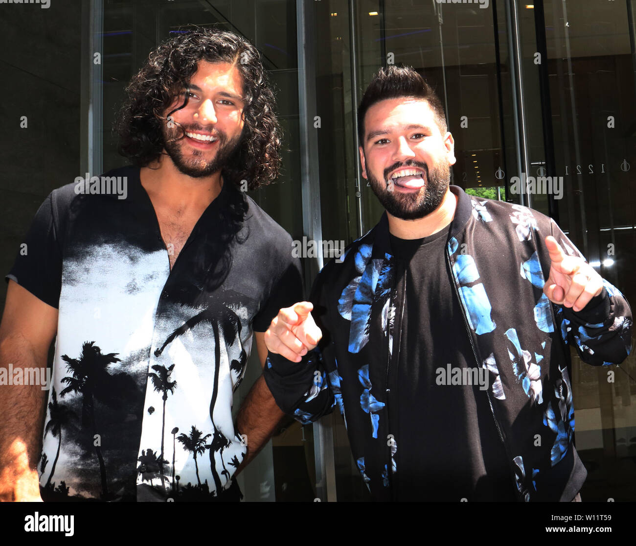 New York, NY, USA. 28 Juni, 2019. Dan Smyers, Shay Mooney Dan Shay an SiriusXM-Studios in New York vom 28. Juni 2019. Credit: Rw/Medien Punch/Alamy leben Nachrichten Stockfoto