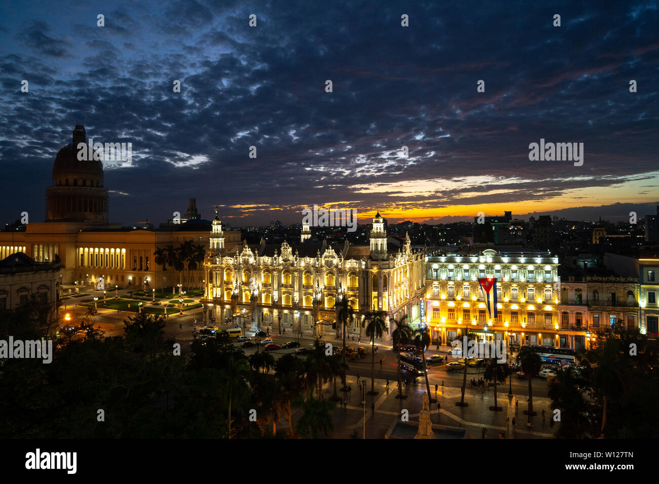 El Gran Teatro De La Habana Stockfoto