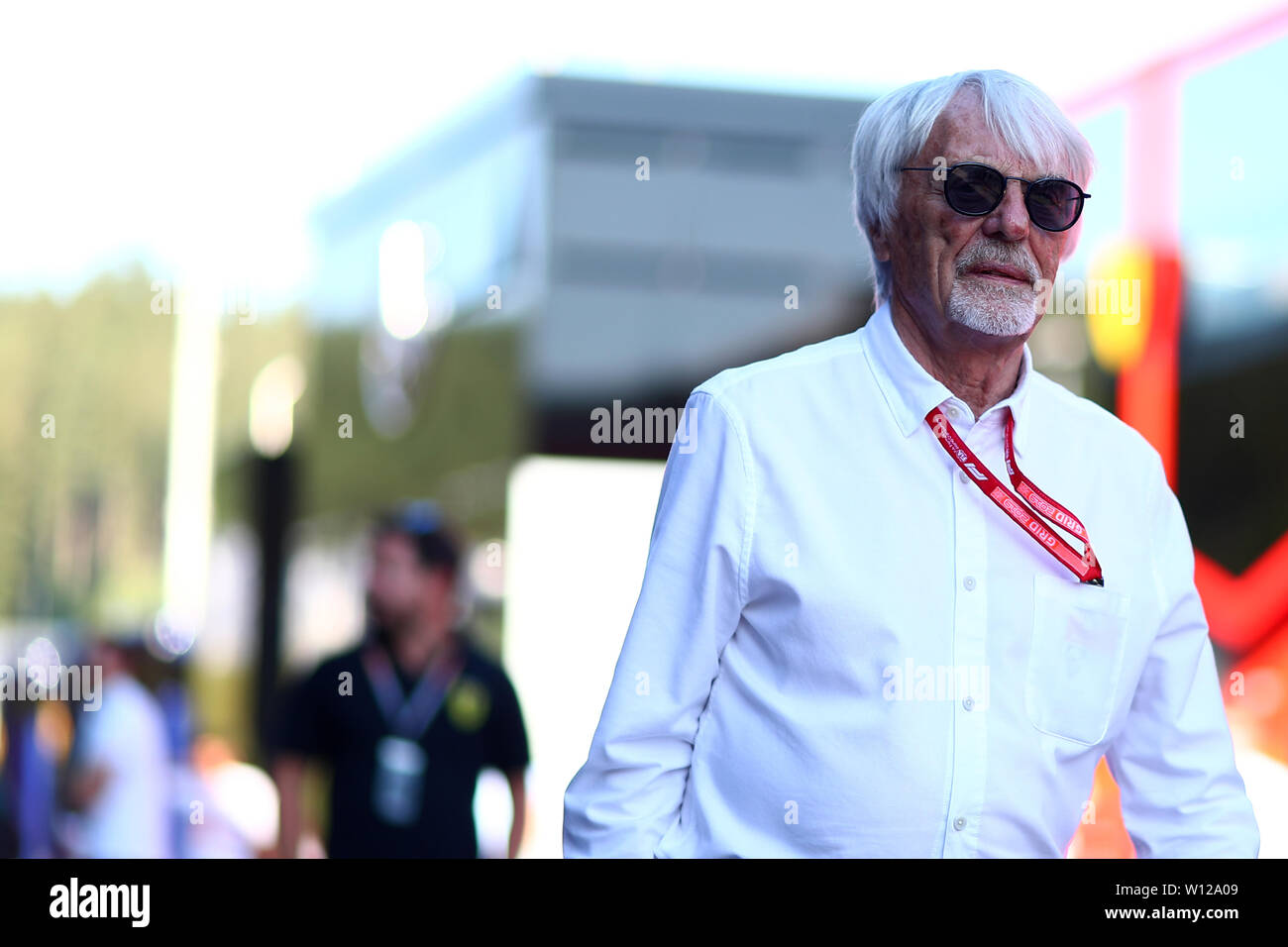 Spielberg, Österreich. 29 Juni, 2019. Bernie Ecclestone, Chairman Emeritus der Formel-1-Gruppe, im Fahrerlager während des F1 Grand Prix von Österreich Credit: Marco Canoniero/Alamy leben Nachrichten Stockfoto