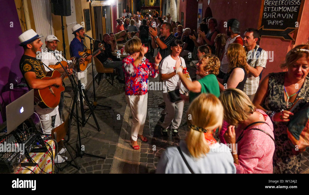 Fête de la Musique - Musik Festival, Cassis, Bouches-du-Rhone, Frankreich Stockfoto