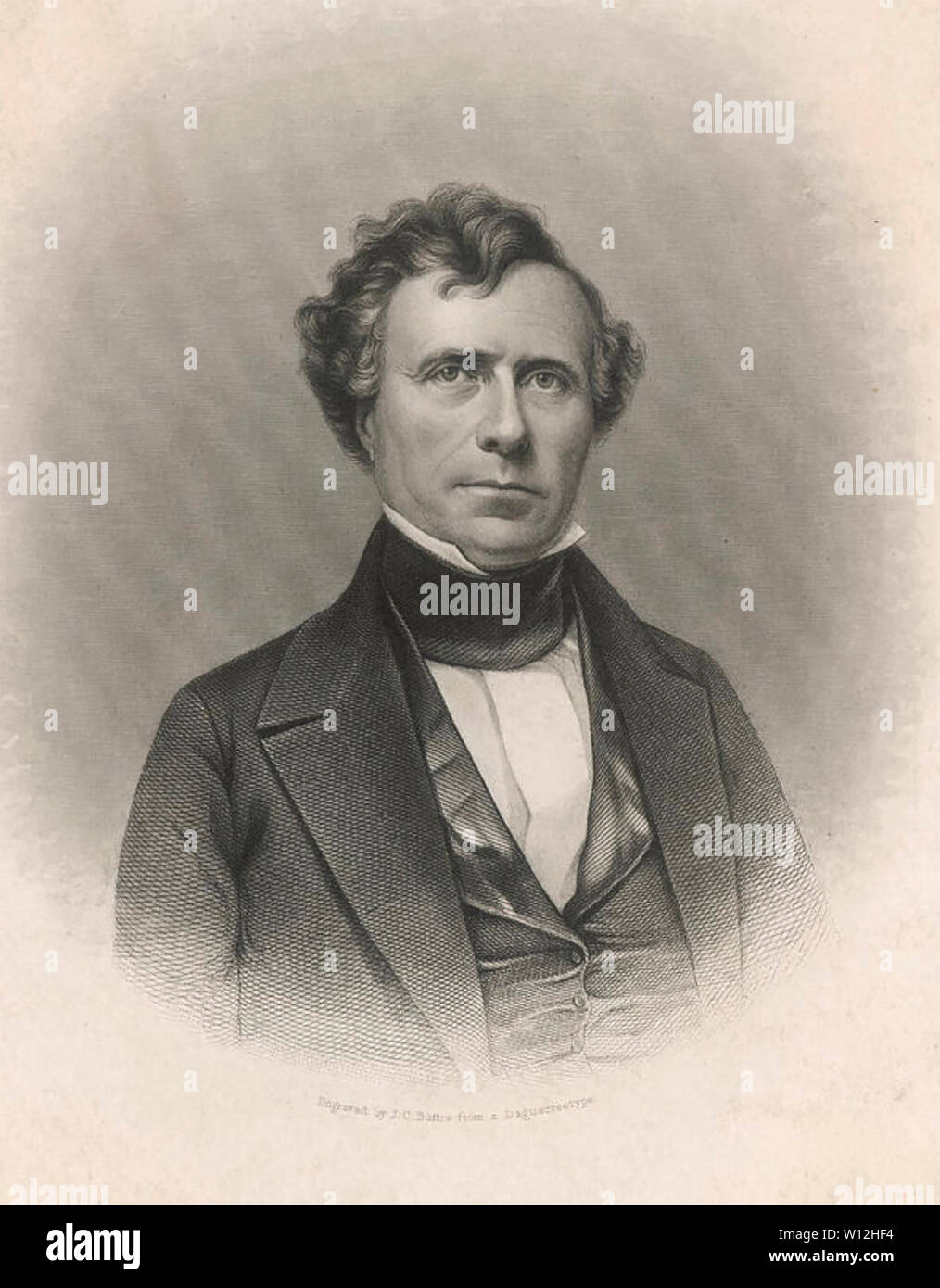 FRANKLIN PIERCE (1804-1869), 14. Präsident der Vereinigten Staaten Stockfoto