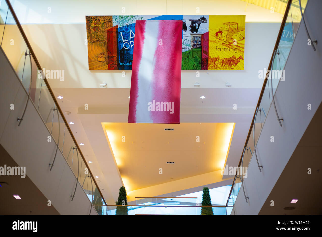 Artwork zu einem Northlake Mall in Charlotte, North Carolina Stockfoto