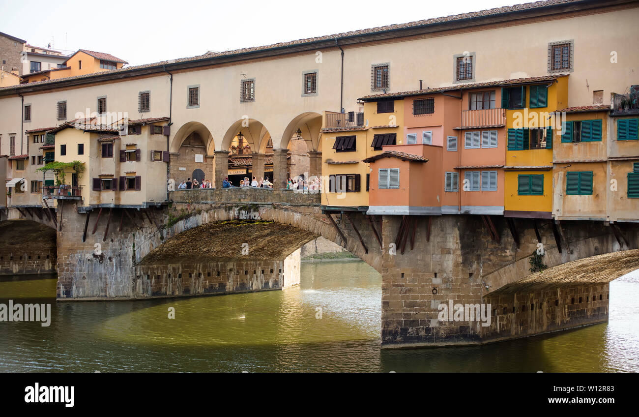 Ponte Vecchio, Florenz Stockfoto