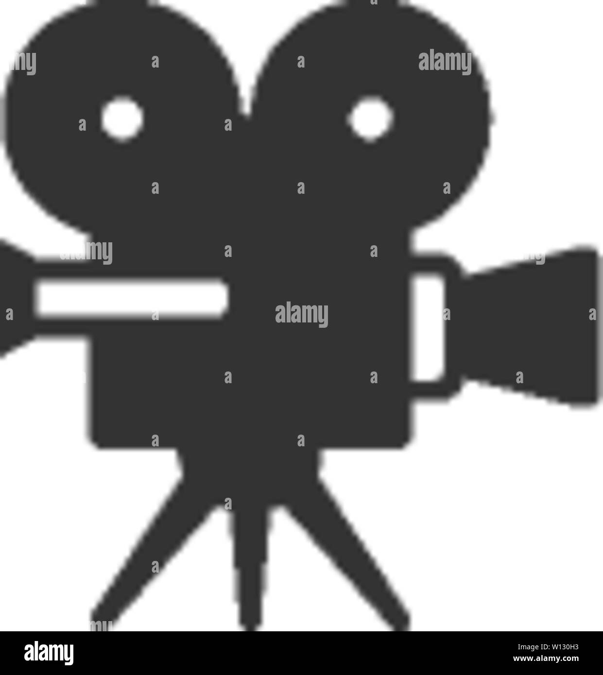 Film Kamera Symbol in einer Farbe. Technik Unterhaltung Aufnahme Kino film Vintage Stock Vektor